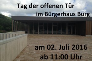 Eingang neues Bürgerhaus Burg