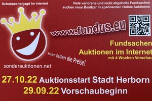 Karte zur Versteigerung