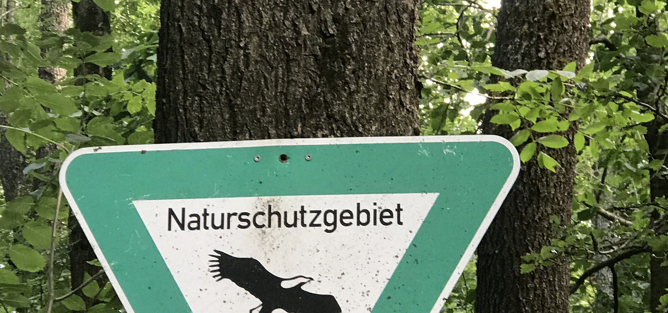 Bild eines Verkehrsschildes zur Kennzeichnung von Naturschutzgebieten