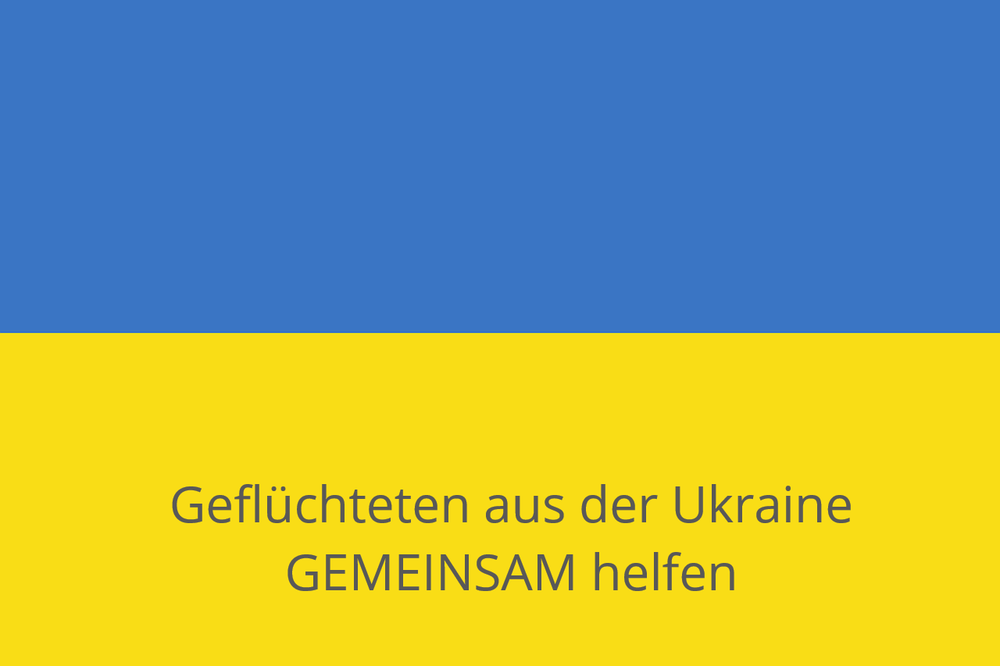 Blau gelbes Bild als Symbol für Ukaineflagge