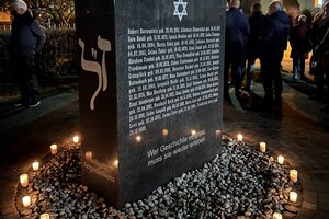 Das Holocaust-Mahnmal Herborn, mit den Namen aller deportierter und ermordeter Juden.