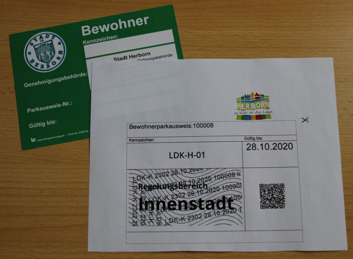 Neuer OnlineService Bewohnerparkausweis auch online beantragen