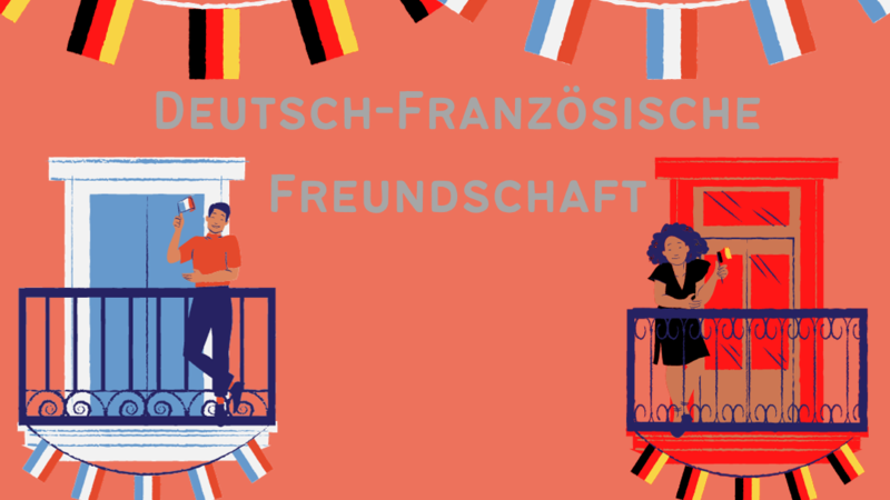 Grafik Deutsch-Französische Freundschaft