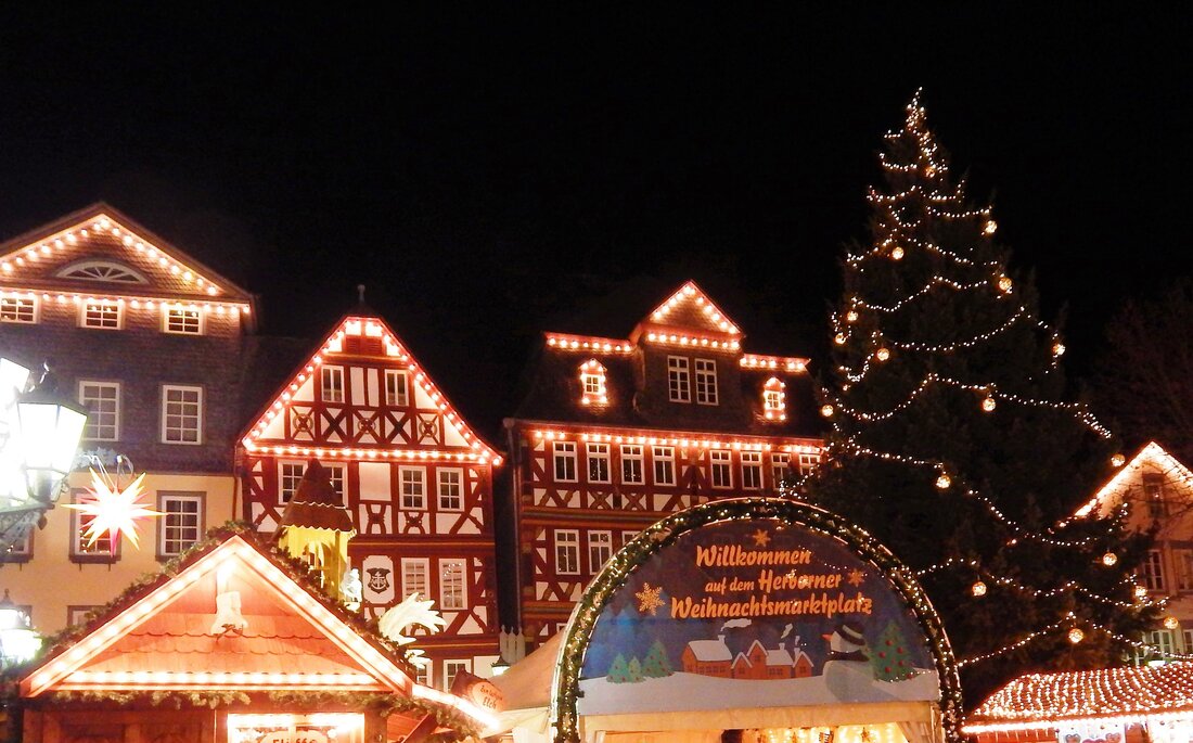 Bespielbild aus den Vorjahren des Herborner Weihnachtsmarktplatzes