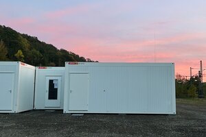 In die modulare Container-Unterkunft sind Ende Oktober Geflüchtete eingezogen.