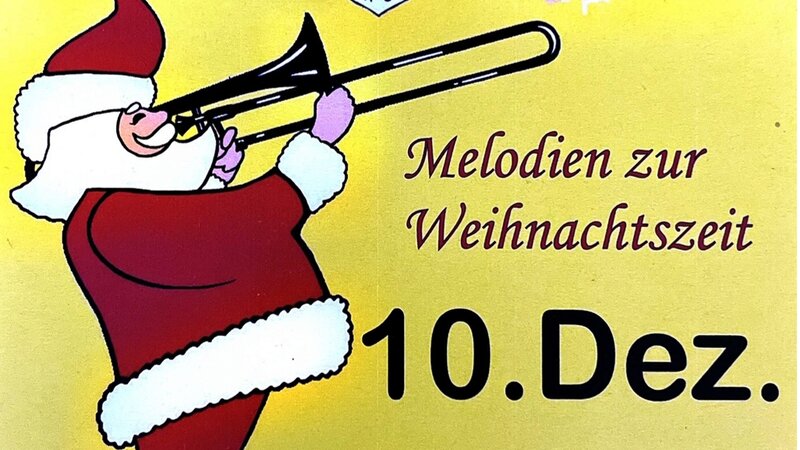 Plakat für das Weihnachtskonzert des Musikvereins Herborn-Seelbach