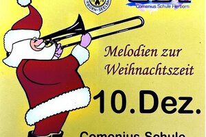 Plakat für das Weihnachtskonzert des Musikvereins Herborn-Seelbach