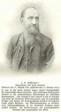 J. H. Hoffmann, Ehrenbürger der Stadt Herborn