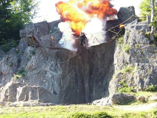 Abschlussexplosion der Karl-May-Festspiele