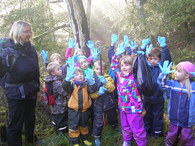 Herbstputztag, Putzen, Herbsttag, Kinder, Kindertagesstätte, Uckersdorf