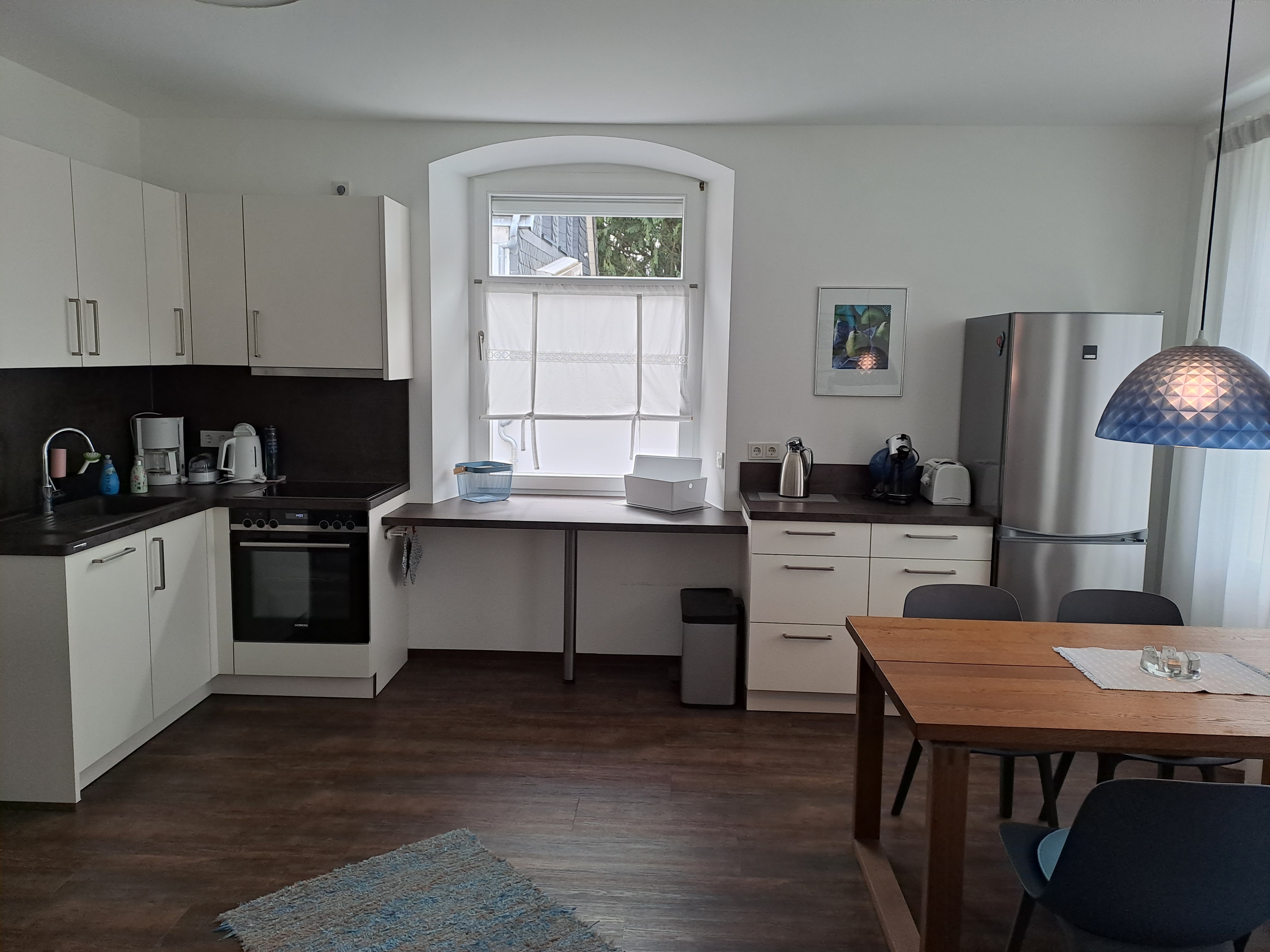 Kochbereich und Esszimmer Fewo KKuhlmann