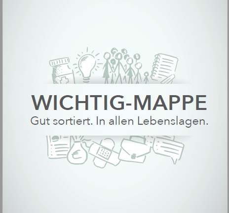 Deckblatt der Wichtig Mappe