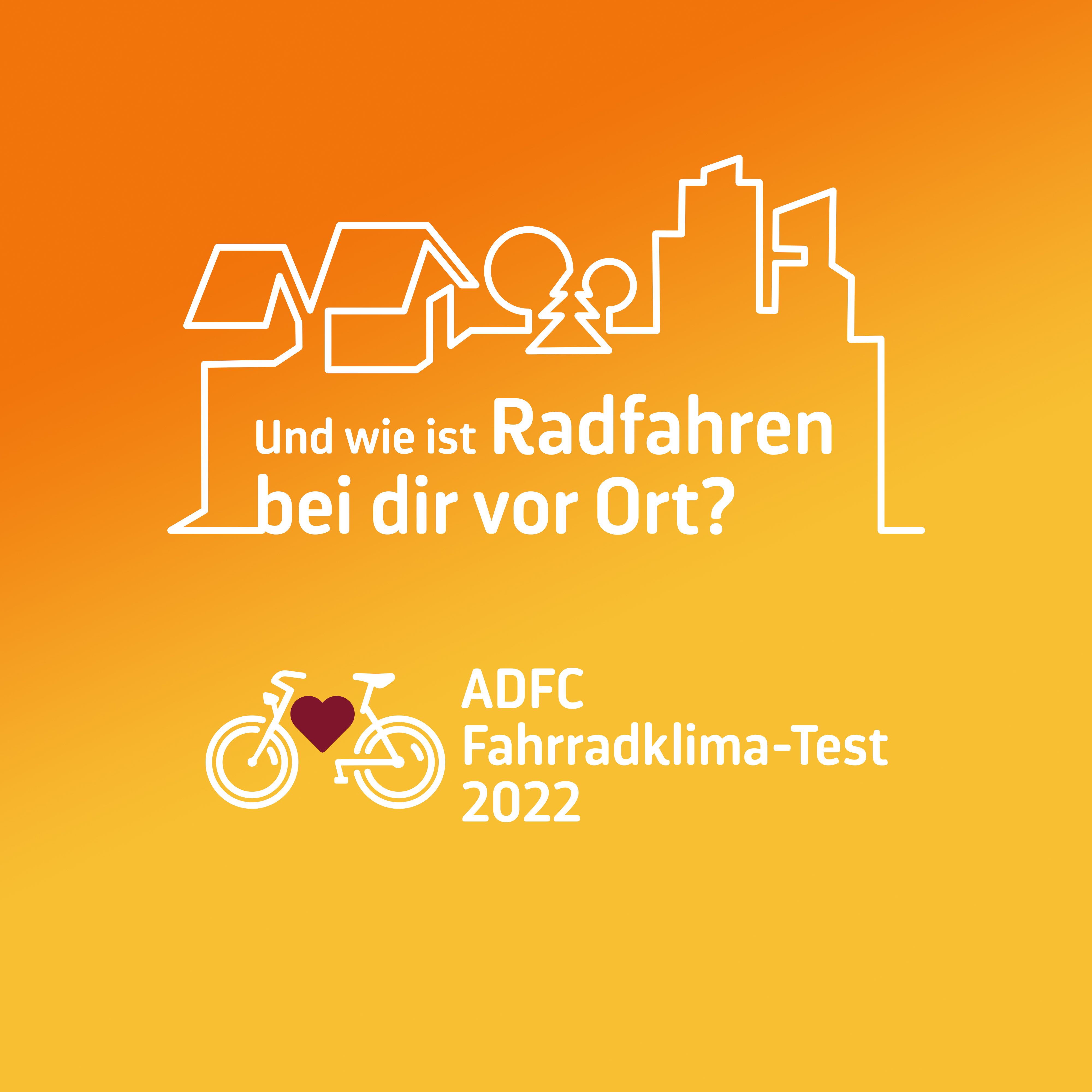 Plakat ADFC Fahrradklima-Test