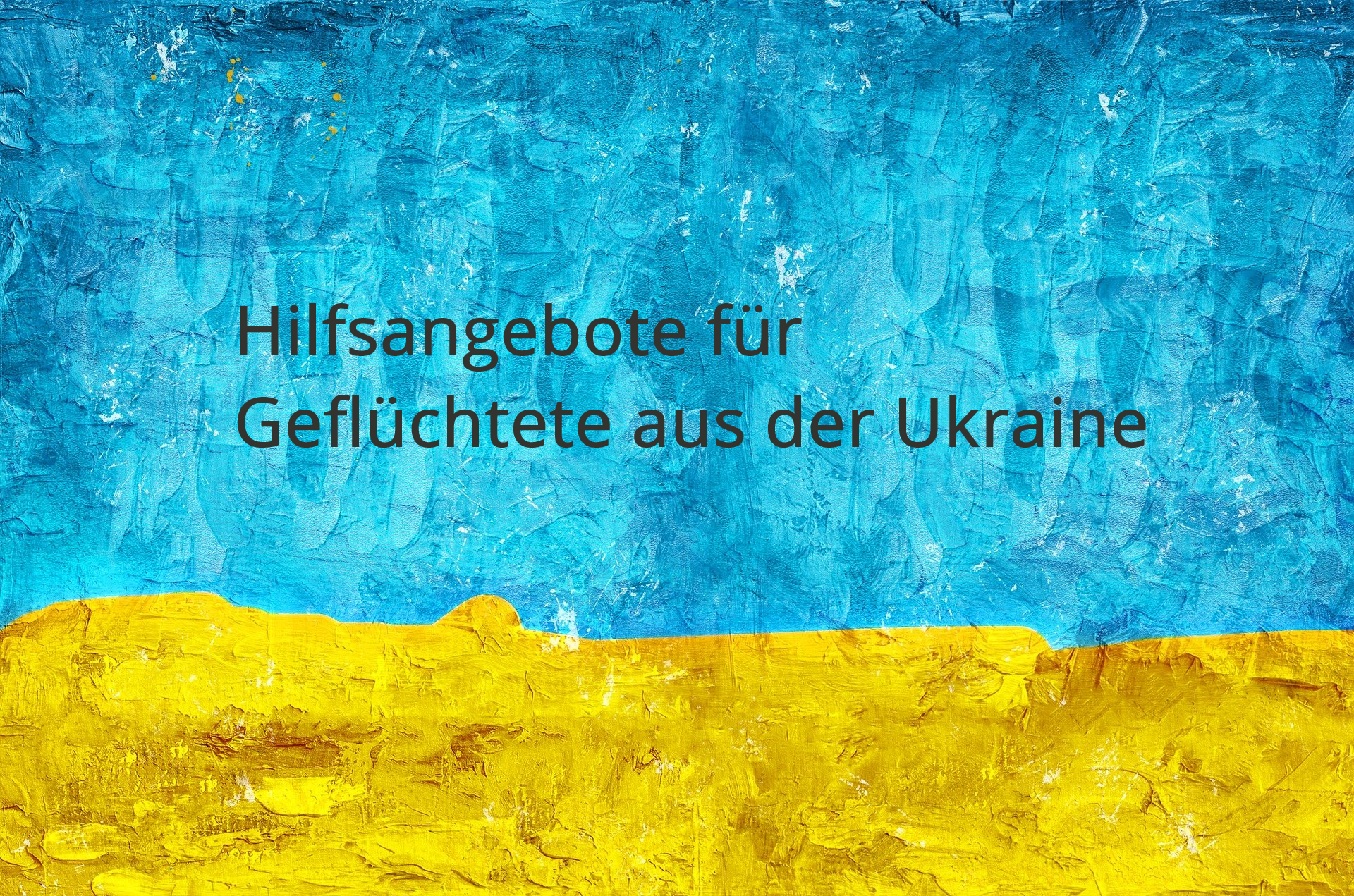 Beispielbild Krieg in der Ukraine, blau und gelbe Vorlage