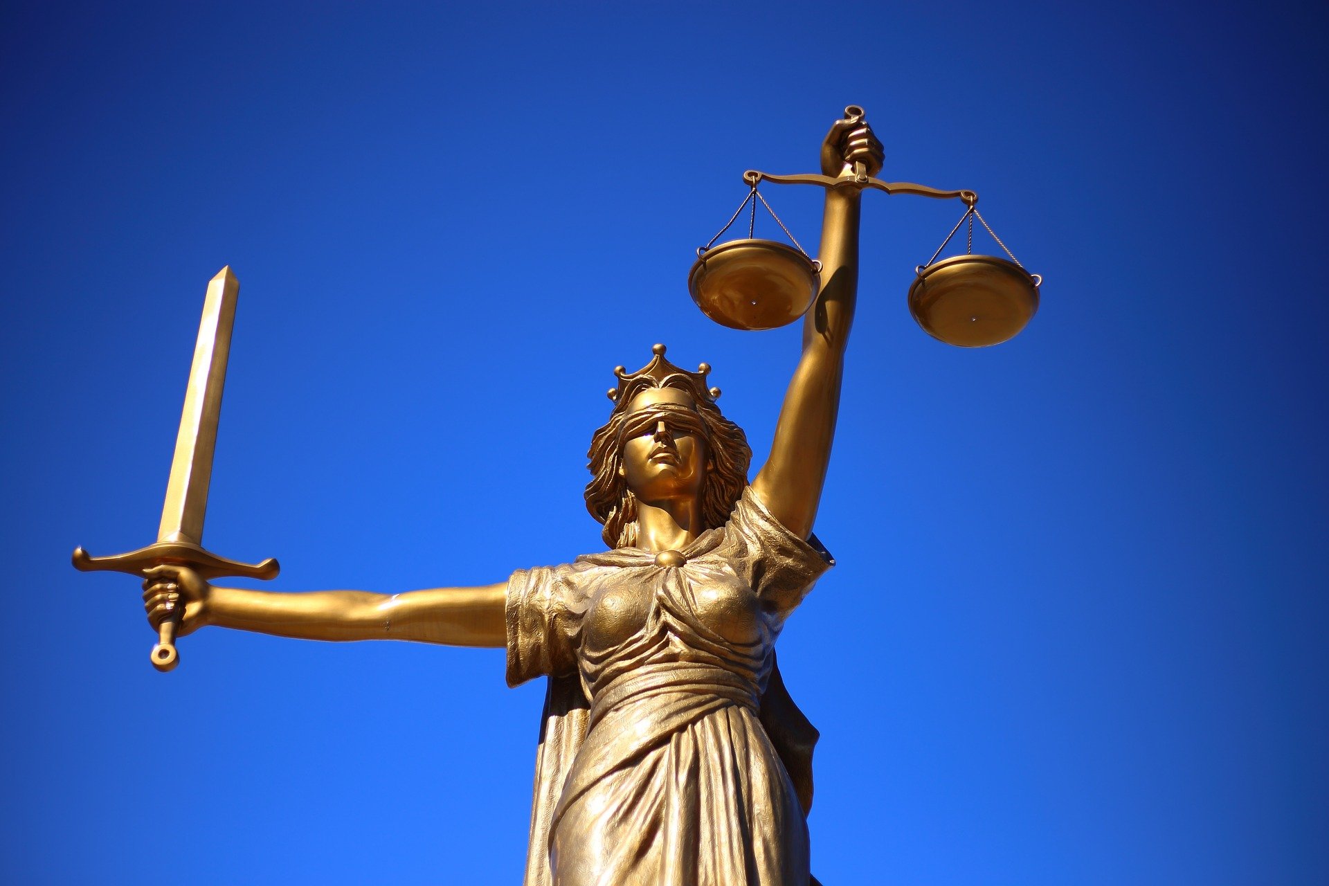 Statue der Justizia, Sinnbild für Gerechtigkeit