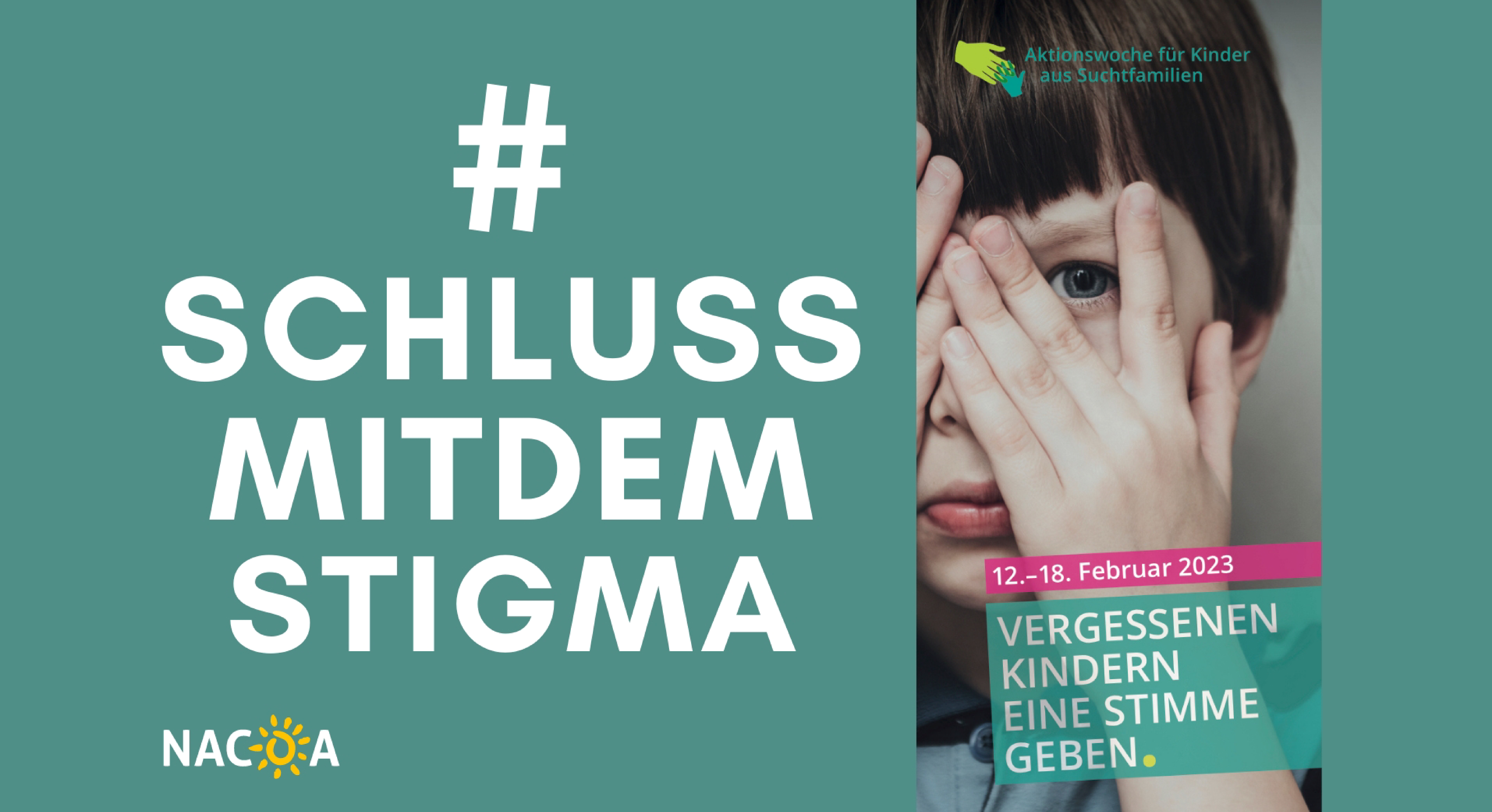 Visual Aktionswoche Kinder aus Suchtfamilien