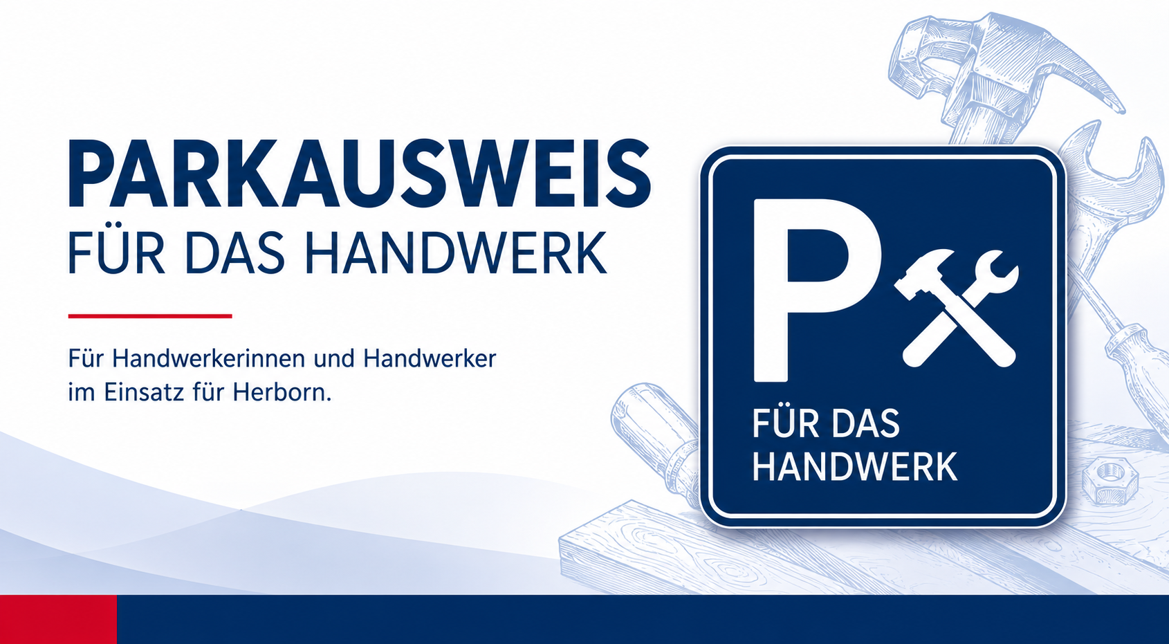 Parkausweis für Handwerker