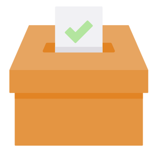 Wahlzettel in Wahlurne